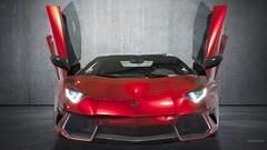 Lamborghini-Aventador Car vehicle red cars Lamborghini Supercars