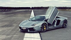 Lamborghini-Aventador italian cars mid-engine Hypercar outdoors