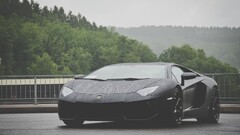 Lamborghini black cars vehicle Supercars Lamborghini-Aventador