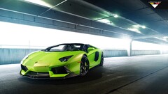 Lamborghini Lamborghini-Aventador Car green cars