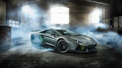 Lamborghini Lamborghini-Aventador Car smoke