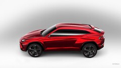 Lamborghini Urus concept cars red cars side view