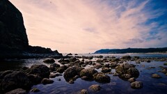 landscape beach stones nature Sea