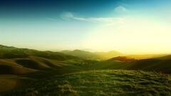 landscape California sunlight field nature grass sunrise sky