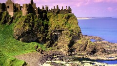 landscape castle ruin Ireland nature cliff
