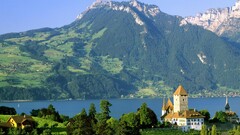 landscape cityscape Mountains Europe