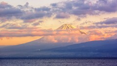 landscape clouds Mountains mount fuji