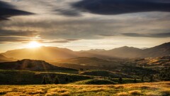 landscape dusk sunlight sky