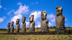 landscape Easter Island History statue World Heritage Site chile
