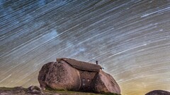 landscape House Portugal long exposure Stars