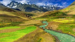 landscape mongolia Mountains nature river