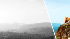 landscape monochrome Women