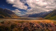 landscape Mountains sky clouds nature