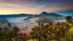 landscape Mountains volcano Indonesia