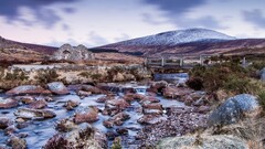 landscape Mountains wilderness nature water ruin