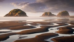 landscape national geographic river rock formation New Zealand