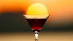 landscape nature glass sun drink