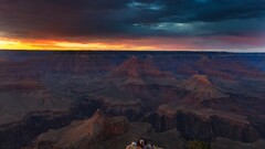 landscape nature Grand Canyon USA sky clouds rock sunlight