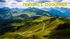 landscape nature Green Mountains Typography Alps