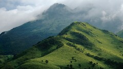 landscape nature hills clouds Mountains