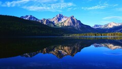 landscape nature Mountains reflection