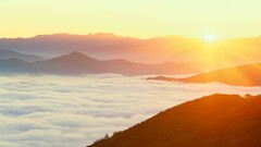 landscape nature Mountains sunset sunlight