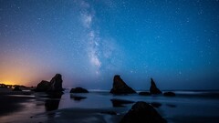 landscape nature sky beach Stars