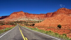 landscape road USA rock