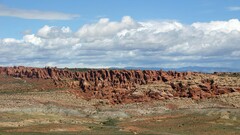 landscape rock nature clouds
