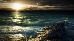 landscape Sea sky sunlight