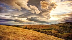 landscape sky clouds nature New Zealand