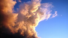 landscape sky clouds sunlight blue yellow