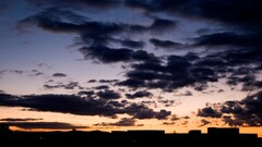 landscape sky clouds sunlight dusk cityscape