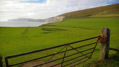 landscape sky fence cliff