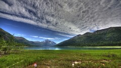 landscape sky Mountains clouds Alaska