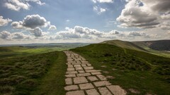 landscape sky path nature far view hills