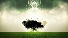 landscape sky Trees digital art