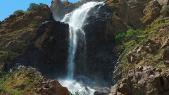 landscape sky waterfall nature Mountains water