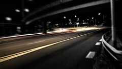 landscape street road night