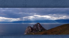 landscape sunlight rock sky clouds