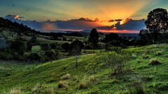 landscape sunset clouds nature sky sunlight