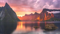 landscape sunset Mountains