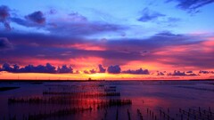 landscape water sky horizon sunlight clouds