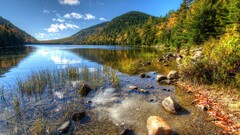 landscape water stones nature