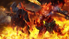 League of Legends PC gaming fantasy art video game art fire