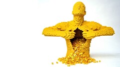 Lego yellow Toys Simple Background statue white background
