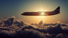 lens flare Aircraft vehicle sun