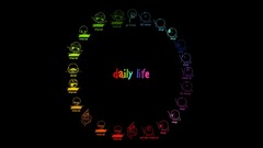 Life Internet colorful black background humor circle