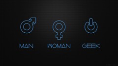Life Minimalism geek Women Simple Background Symbols