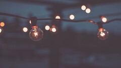 light bulb depth of field bokeh night
